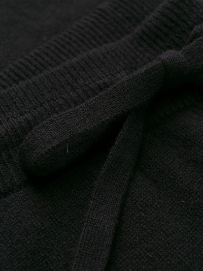 Shop Nili Lotan High Rise Drawstring Cropped Trousers In Black
