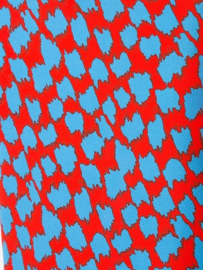 Shop Diane Von Furstenberg Dvf  Retro Print Pencil Skirt - Red