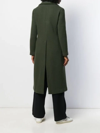 Shop Barena Venezia Single Breasted Coat In Green