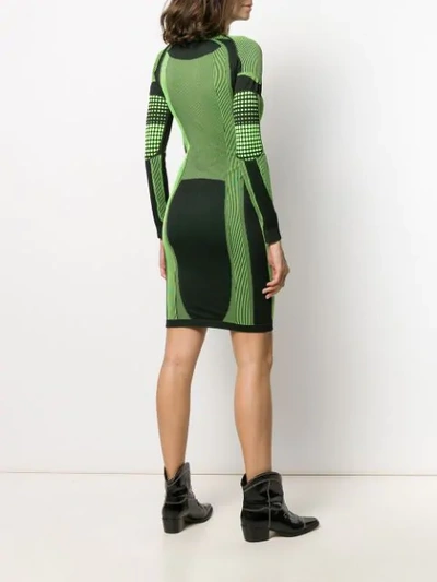 Shop Misbhv Active Future Knitted Dress In Green