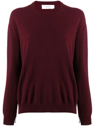 Shop Pringle Of Scotland Cashmere Relaxed Fit Jumper In Red