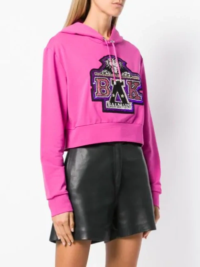 Shop Balmain X Beyonce Sequin In Pink