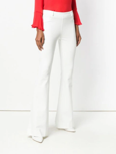 Shop Blumarine Classic Flared Trousers - White
