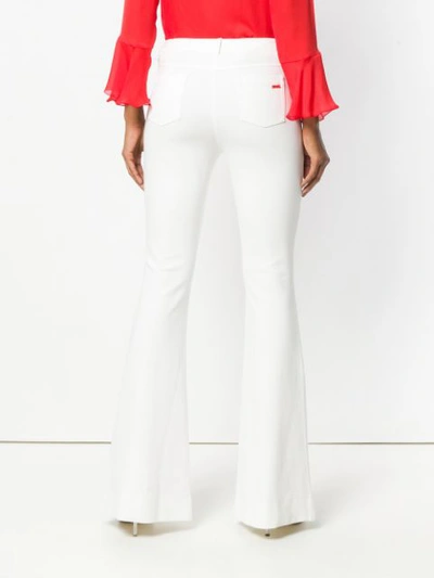Shop Blumarine Classic Flared Trousers - White