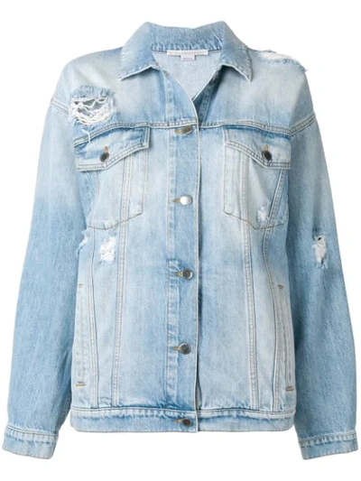 Shop Stella Mccartney Oversized Denim Jacket In Blue