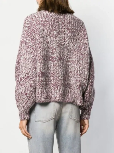 Shop Isabel Marant Chunky Knit Jumper In Pink