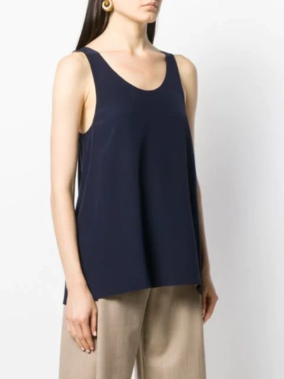 Shop Chloé Sleeveless Silk Top In Neutrals