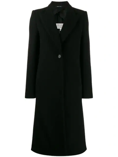 Shop Maison Margiela Single-breasted Coat In Black