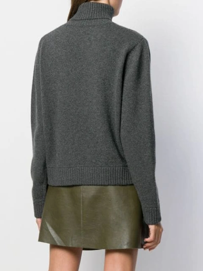 Shop Dsquared2 Roll-neck Sweater In 860m Grey Mel