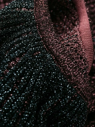 Shop M Missoni Glitter Jumpsuit In Purple