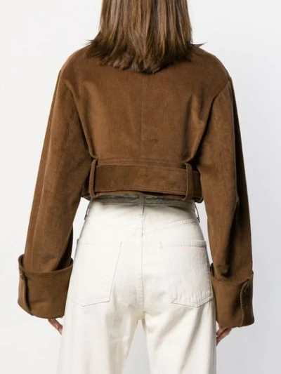 ROKH PATCH POCKET JACKET - 棕色