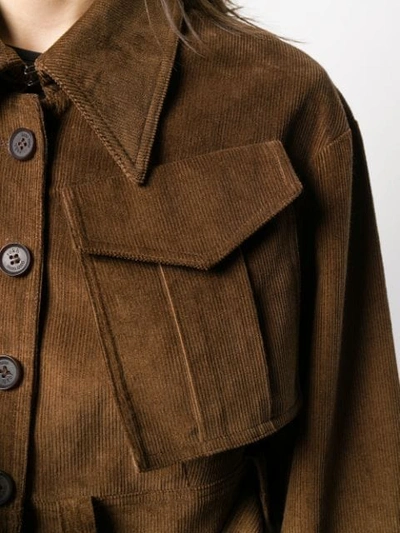 ROKH PATCH POCKET JACKET - 棕色