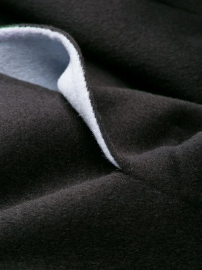 Shop Prada Belted Midi Coat In Black