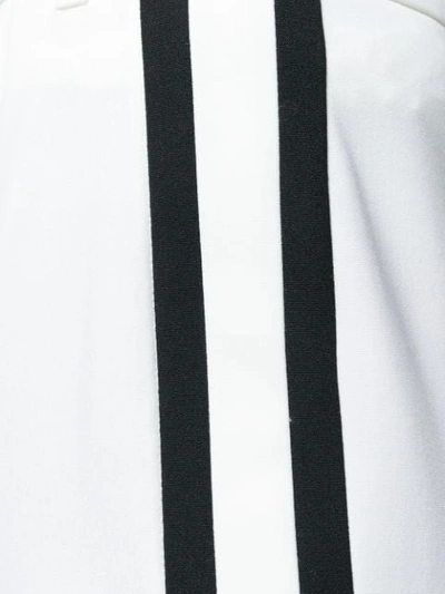 Shop Dolce & Gabbana Side-stripe Skinny Trousers In White