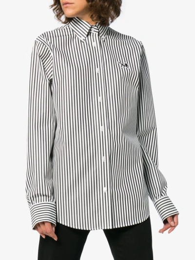 Shop Calvin Klein Jeans Est.1978 Calvin Klein Jeans Est. 1978 Icon Striped Poplin Shirt - White