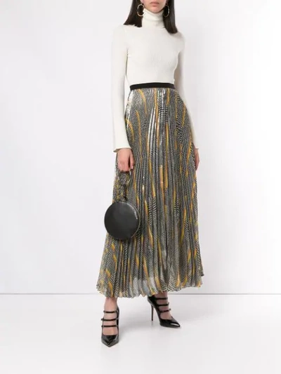 Shop Giambattista Valli All-over Print Skirt In Black