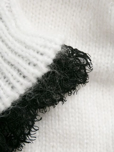 Shop Philosophy Di Lorenzo Serafini Ruffled Sweater In White
