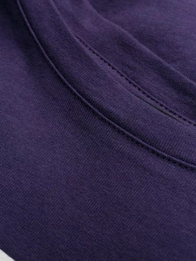 Shop Apc Logo Print T-shirt In Purple