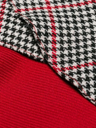 Shop Red Valentino Prince Of Wales Check Mini Skirt - Black
