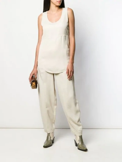 See By Chloé Panelled Tank Top In Neutrals
