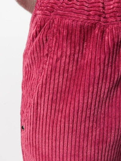 Shop White Sand Corduroy Trousers In Pink