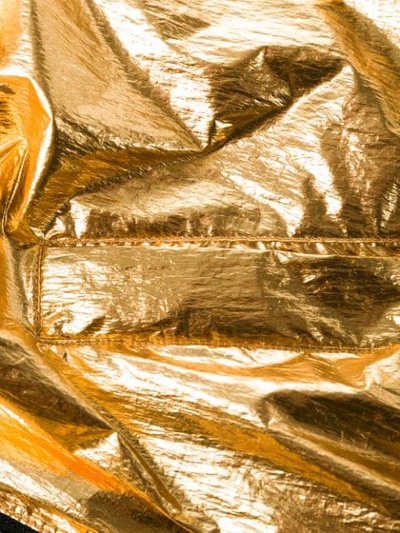 Shop Zadig & Voltaire Koody Metallic Hoodie In Gold