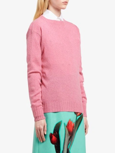 Shop Prada Cashmere Sweater In Pink