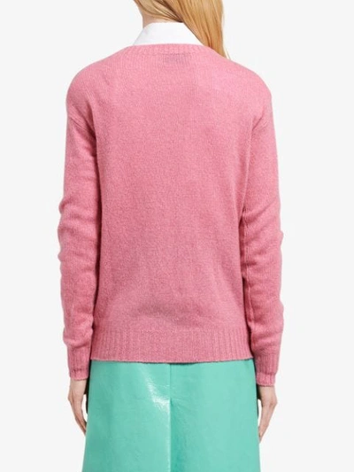 Shop Prada Cashmere Sweater In Pink