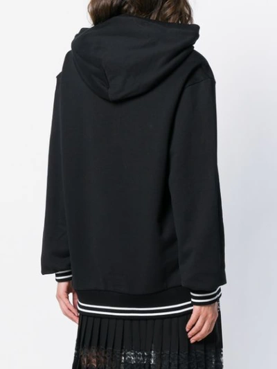 Shop Dolce & Gabbana Multi-patch Oversized Hoodie In Black