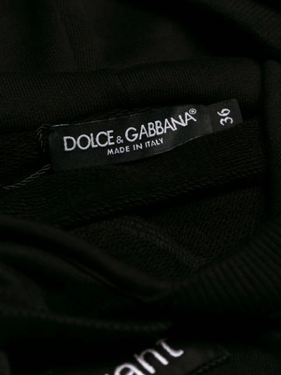 Shop Dolce & Gabbana Multi-patch Oversized Hoodie In Black