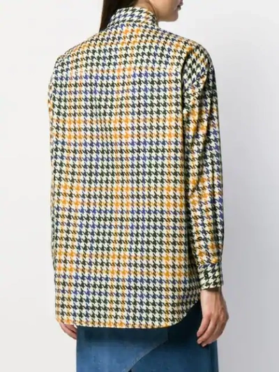 Shop Mcq By Alexander Mcqueen Houndstooth Shirt In Neutrals