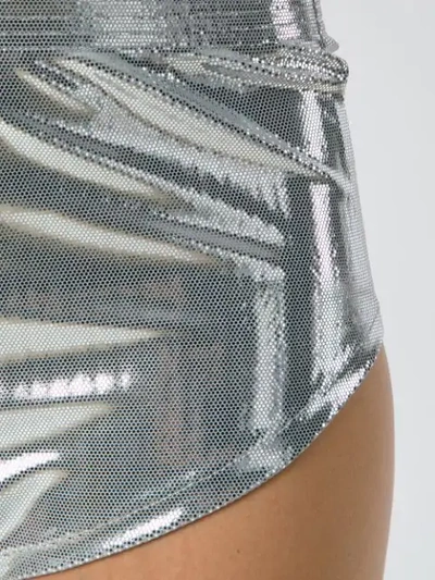 Shop Adriana Degreas Metallic Shorts