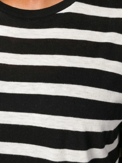 Shop R13 Monochrome Striped T In Black