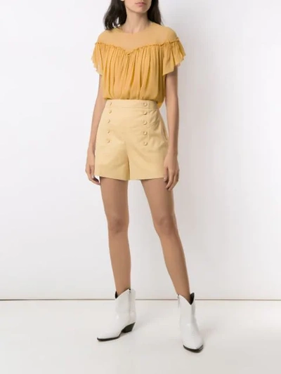 Shop Nk Color Ryan Shorts In Yellow