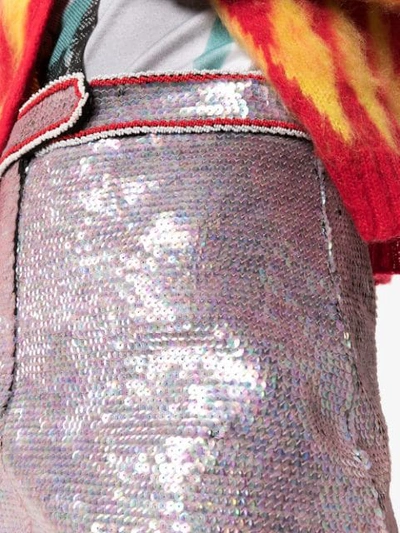 Shop Ashley Williams Sequin Mini Skirt In Multicolour