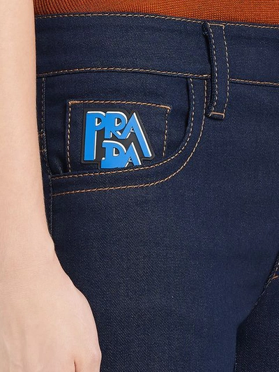Shop Prada Five-pocket Jeans In Blue