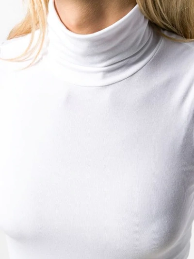 Shop Theory Turtle Neck Sweatshirt In White