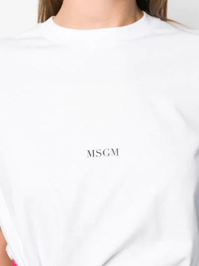 Shop Msgm Made In Italia Print T-shirt In White