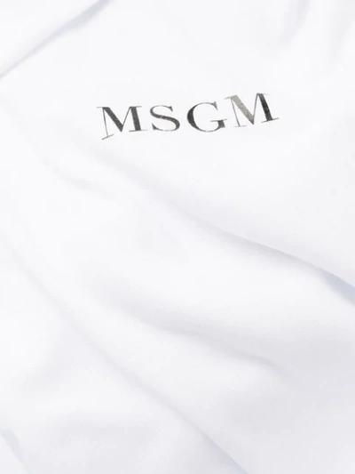 Shop Msgm Made In Italia Print T-shirt In White