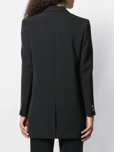 Shop Pinko Embellished Longline Blazer In Black
