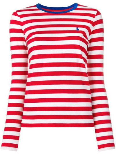 Shop Polo Ralph Lauren Striped T In Red