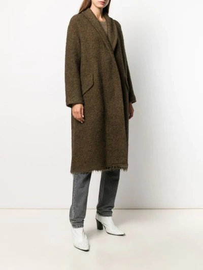 Shop Isabel Marant Étoile Oversized Coat In Green