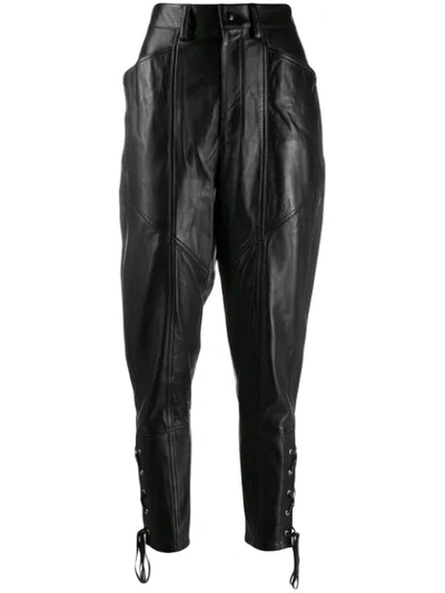 Shop Isabel Marant Cadix Trousers In Black