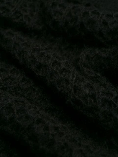 Shop Andrea Ya'aqov Open Knit Jumper In Black