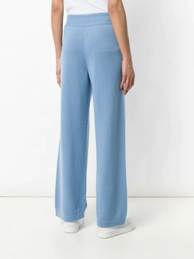 Shop Barrie Romantic Timeless Cashmere Trousers - Blue