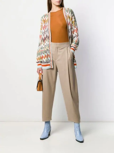 Shop Missoni Perforated Style Cardigan In Sm0em Multi