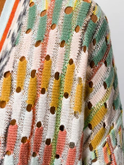 Shop Missoni Perforated Style Cardigan In Sm0em Multi