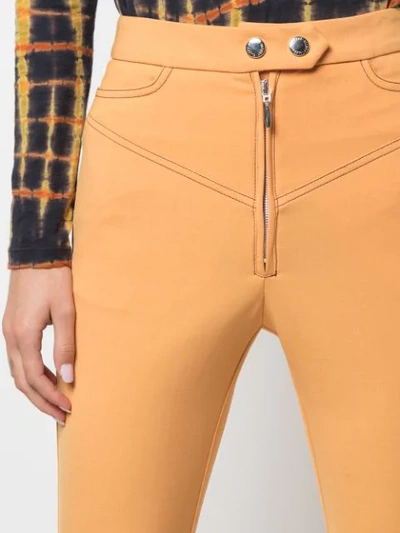 Shop Ellery High Waisted Cropped Trousers In Yellow