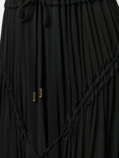 Shop Dsquared2 Light Crepe Long Dress In Black