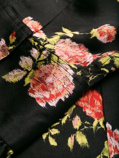 Shop R13 Floral Print Shirt In Black